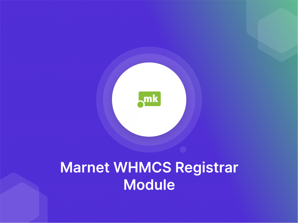 Marnet WHMCS Registrar Module - Save 20% - Get It Now